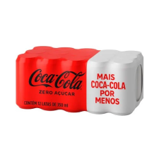 COCA COLA LATA ZERO 350ml com 12 unid